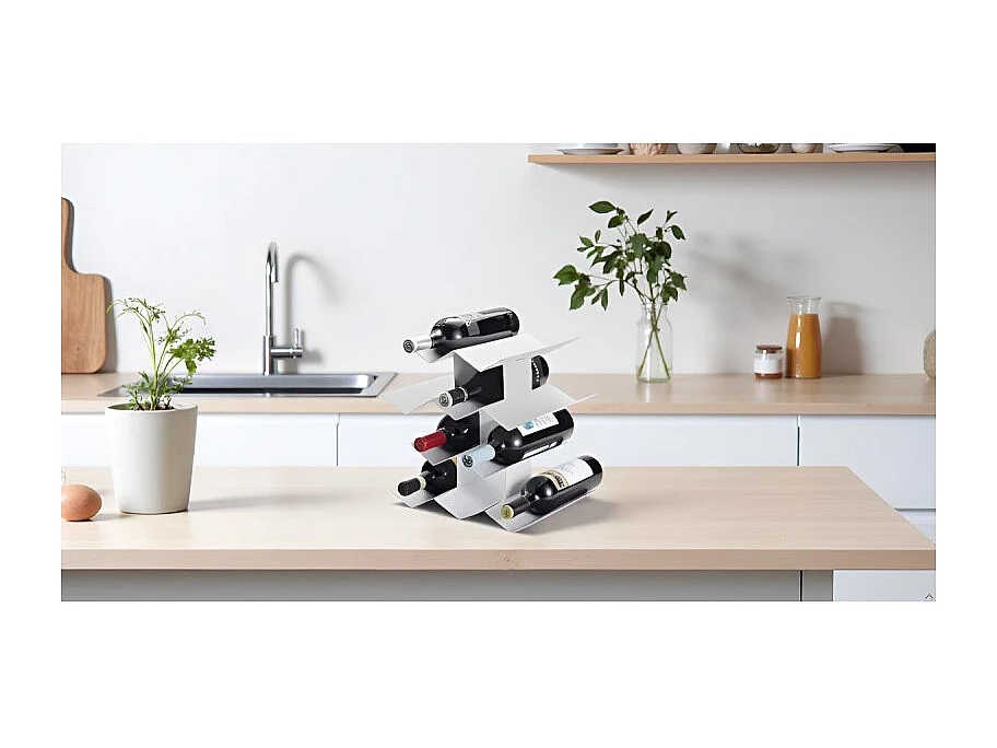 Porte-bouteilles de table << IN VINO VERITAS >>, 10 bouteilles