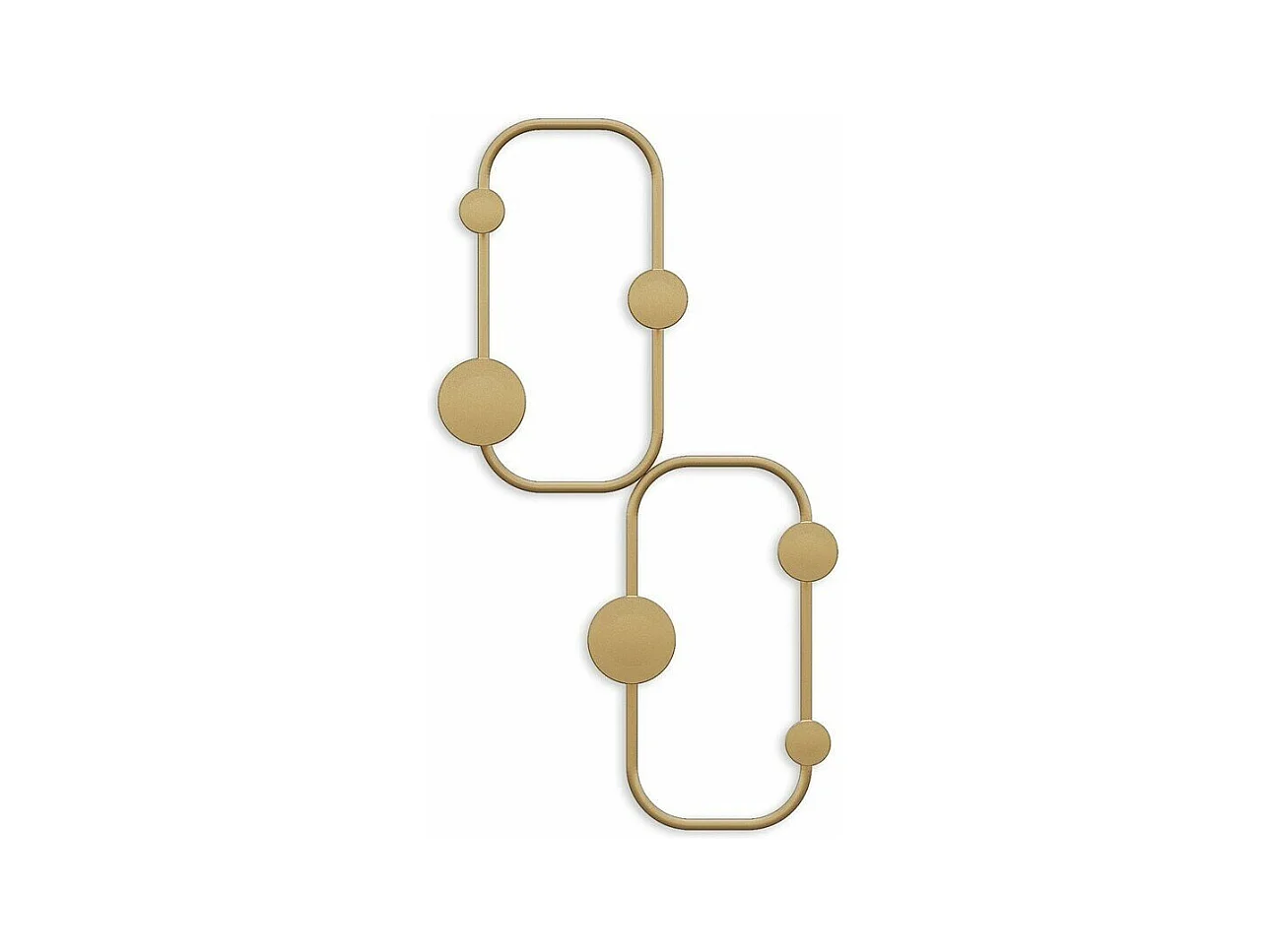 Porte manteaux mural design organique avec 5 patères en métal noir H48 cm - LADYBUG