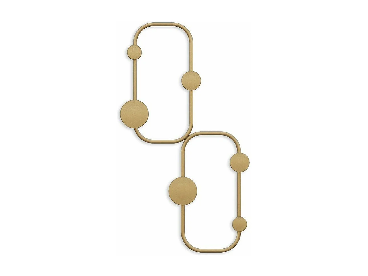 Porte manteaux mural design organique avec 5 patères en métal noir H48 cm - LADYBUG