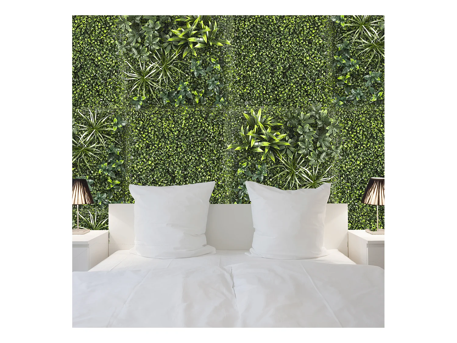 Mur Vegetal Artificiel Feuillage Vert