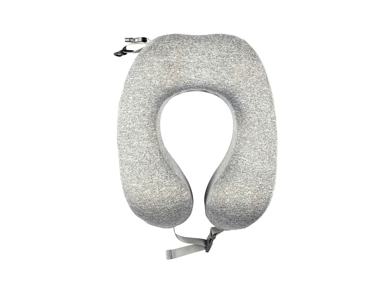 Coussin De Voyage Memoire De Forme Enroulable Gris