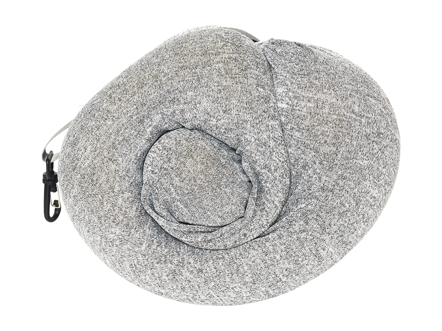 Coussin De Voyage Memoire De Forme Enroulable Gris