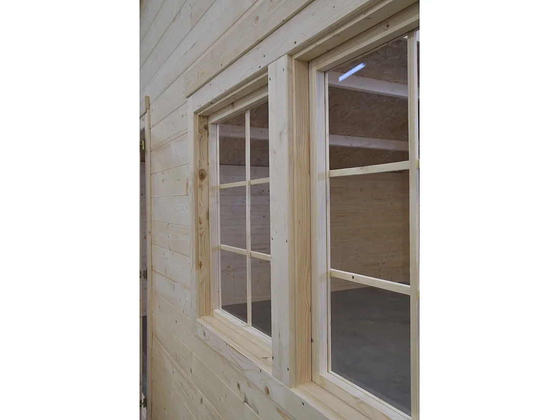 Casetta da giardino in legno - 30m2 - 6x5m - 40mm - colore: naturale - DOM747 - ALTANKA