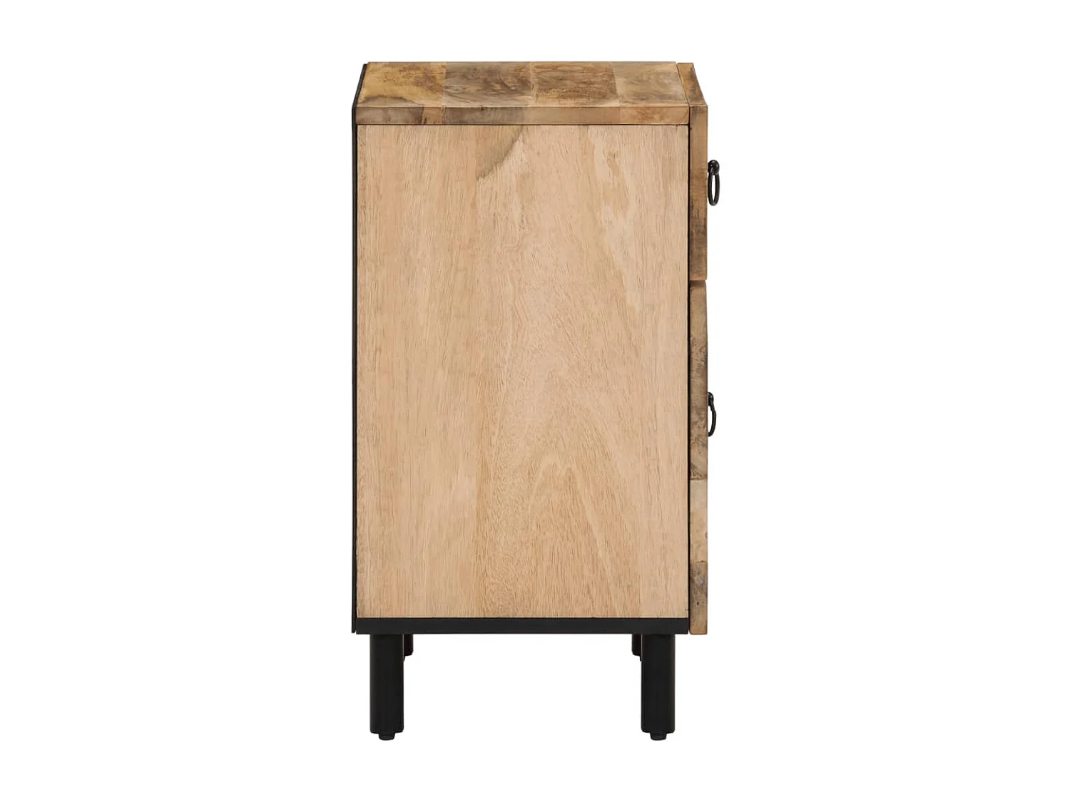 Comodino 50x33x60 cm in legno massello di mango