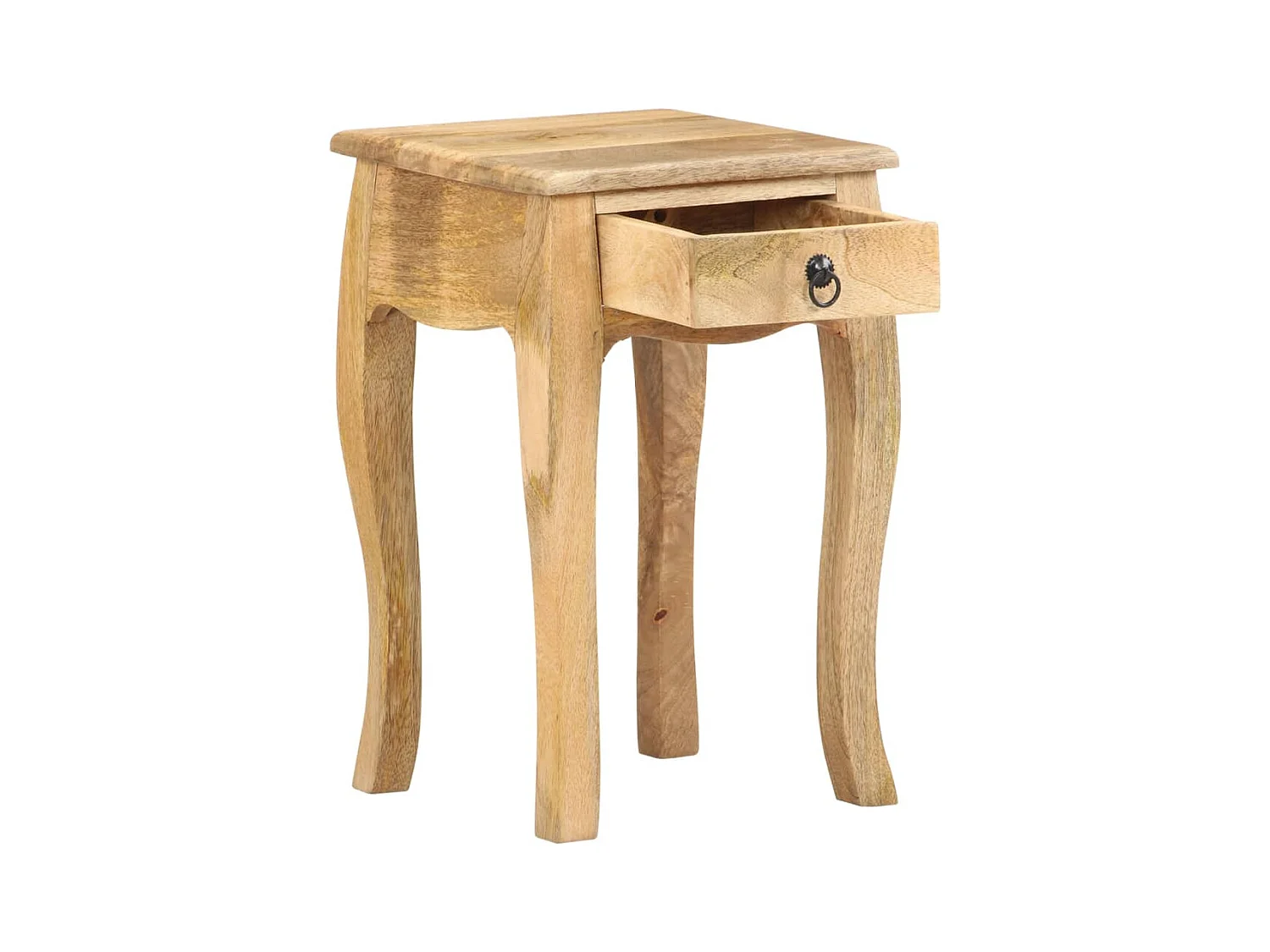 Comodino 28x28x46 cm Legno massello di mango