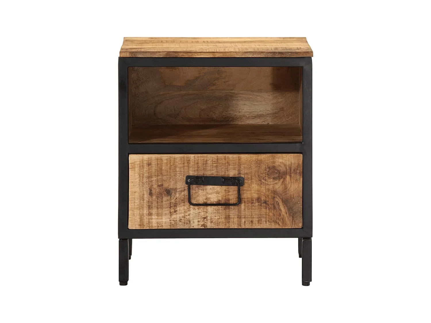 Table de chevet 40x35x50 cm bois de manguier massif