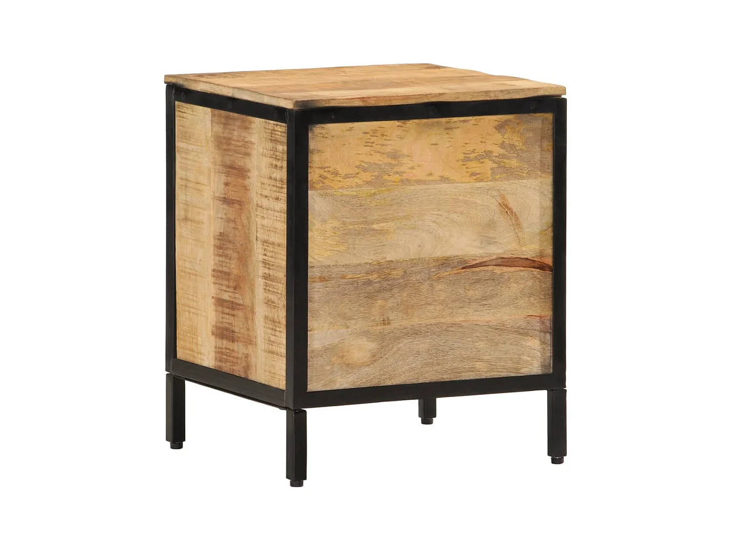 Table de chevet 40x35x50 cm bois de manguier massif