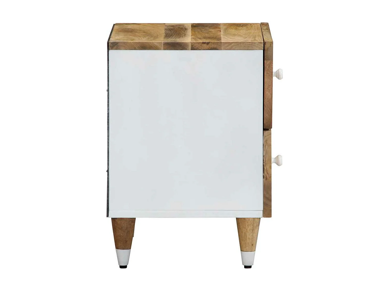 Table de chevet 40x33,5x46 cm bois de manguier solide