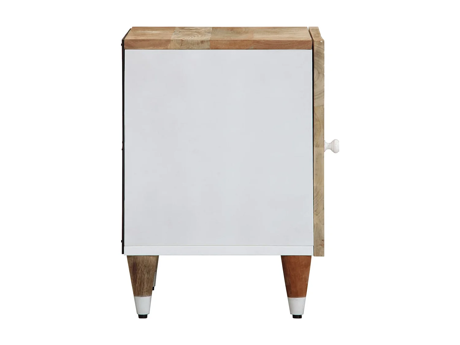 Table de chevet 40x33,5x46 cm bois de manguier solide