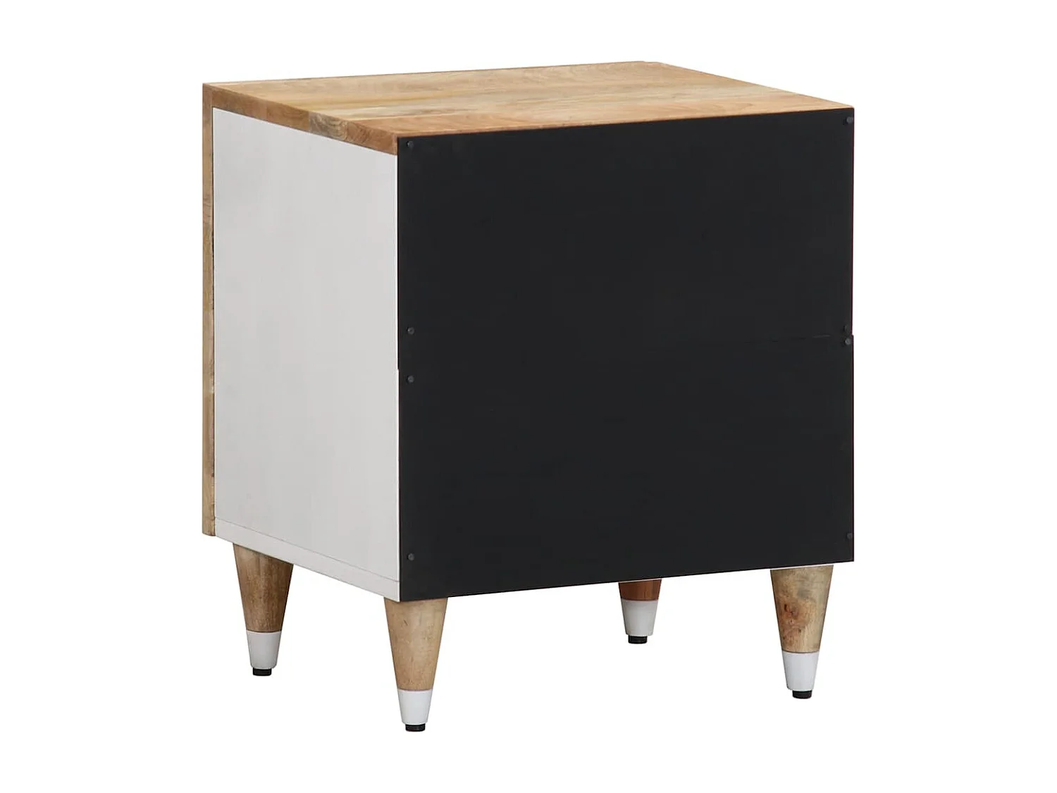 Table de chevet 40x33,5x46 cm bois de manguier solide