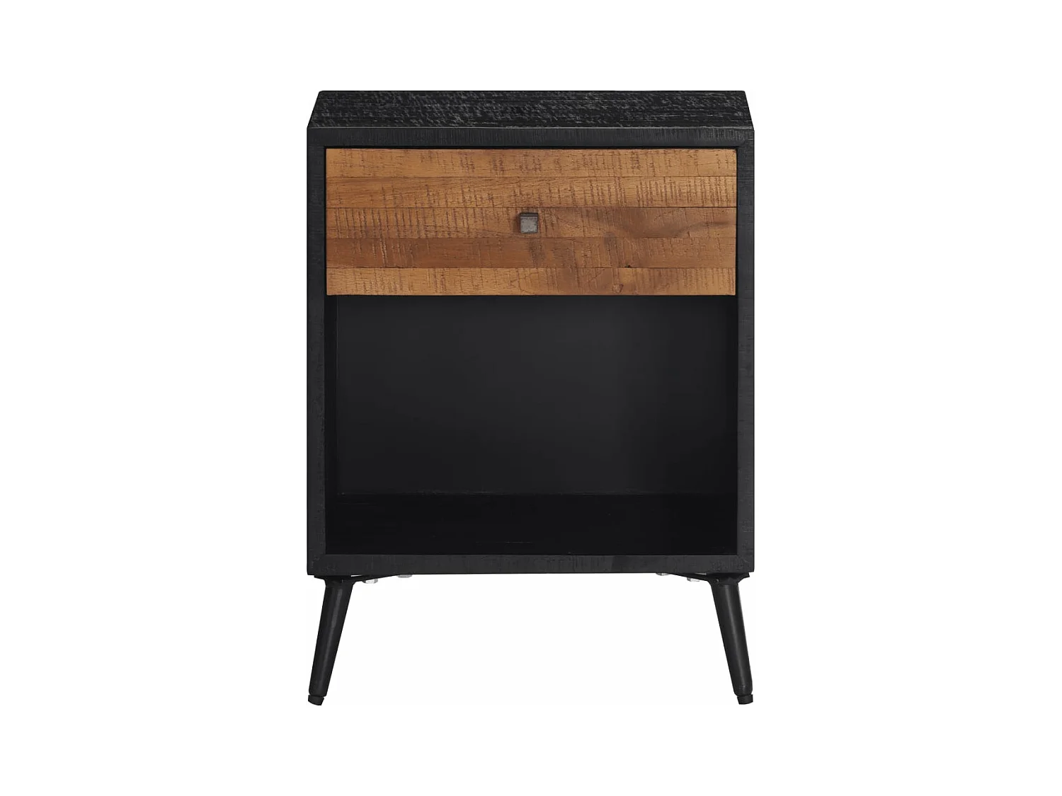 Table de chevet 40x30x50 cm bois massif de teck