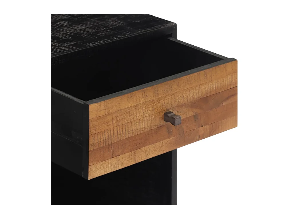 Table de chevet 40x30x50 cm bois massif de teck