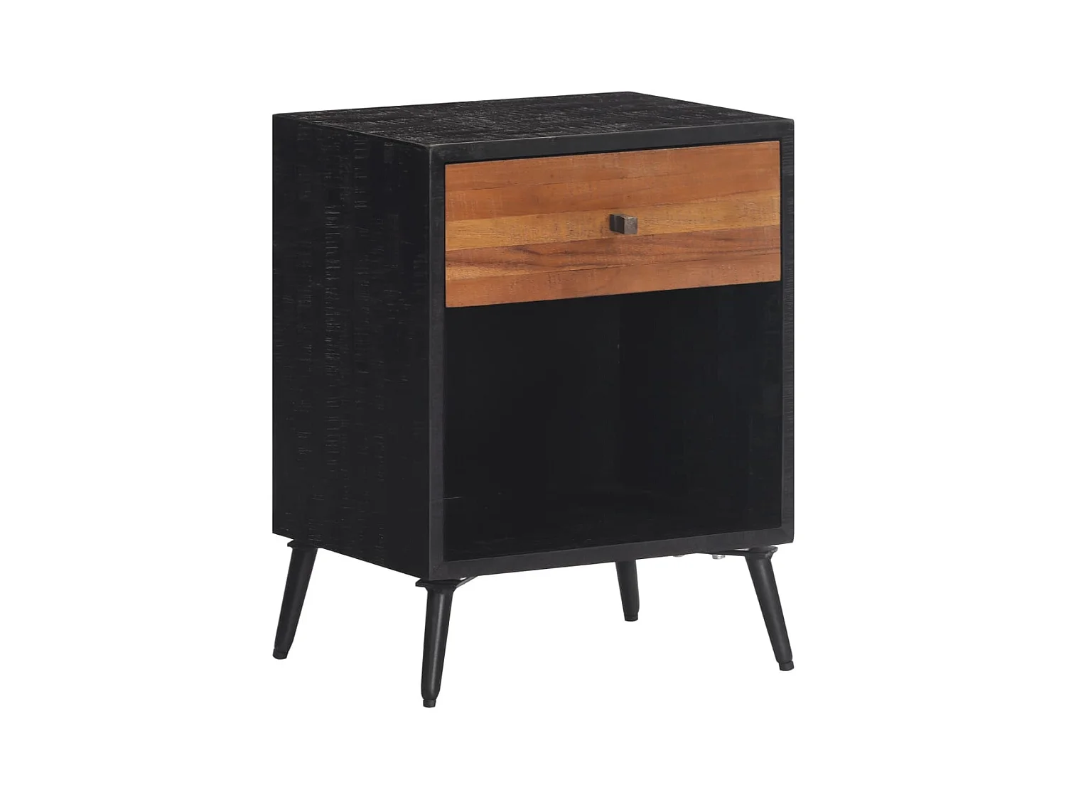 Comodino 40x30x50 cm in legno massello di teak