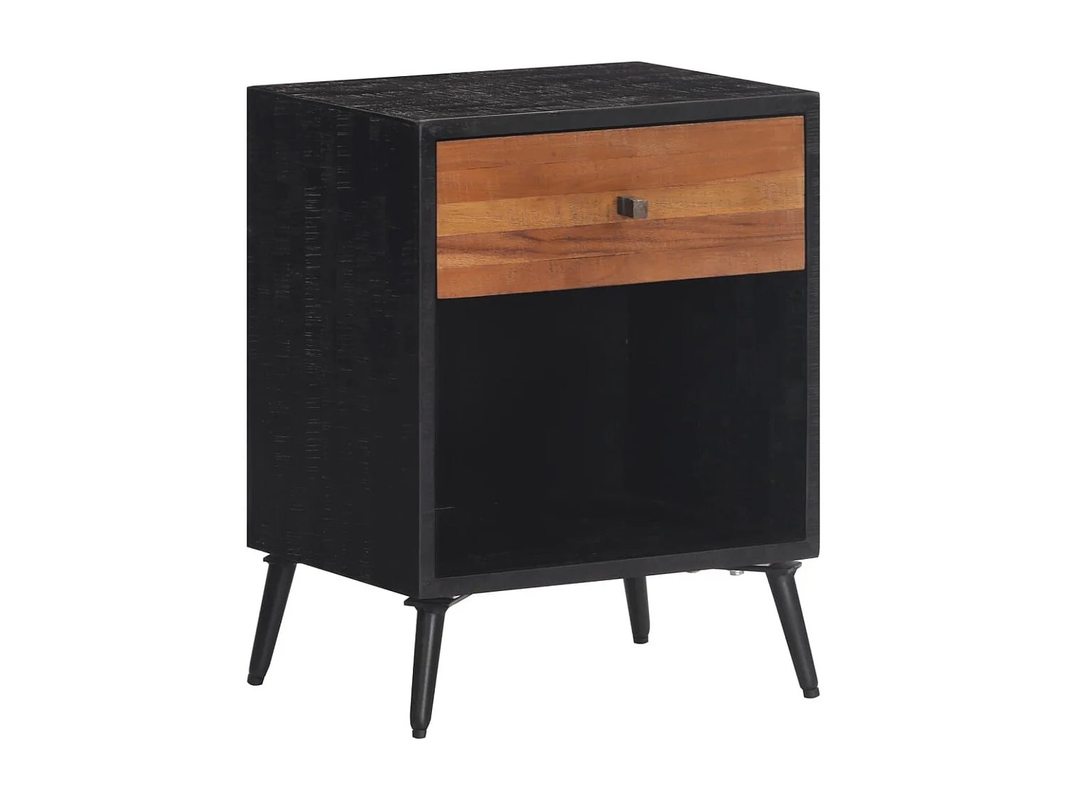 Nachttisch 40x30x50 cm massives Teakholz