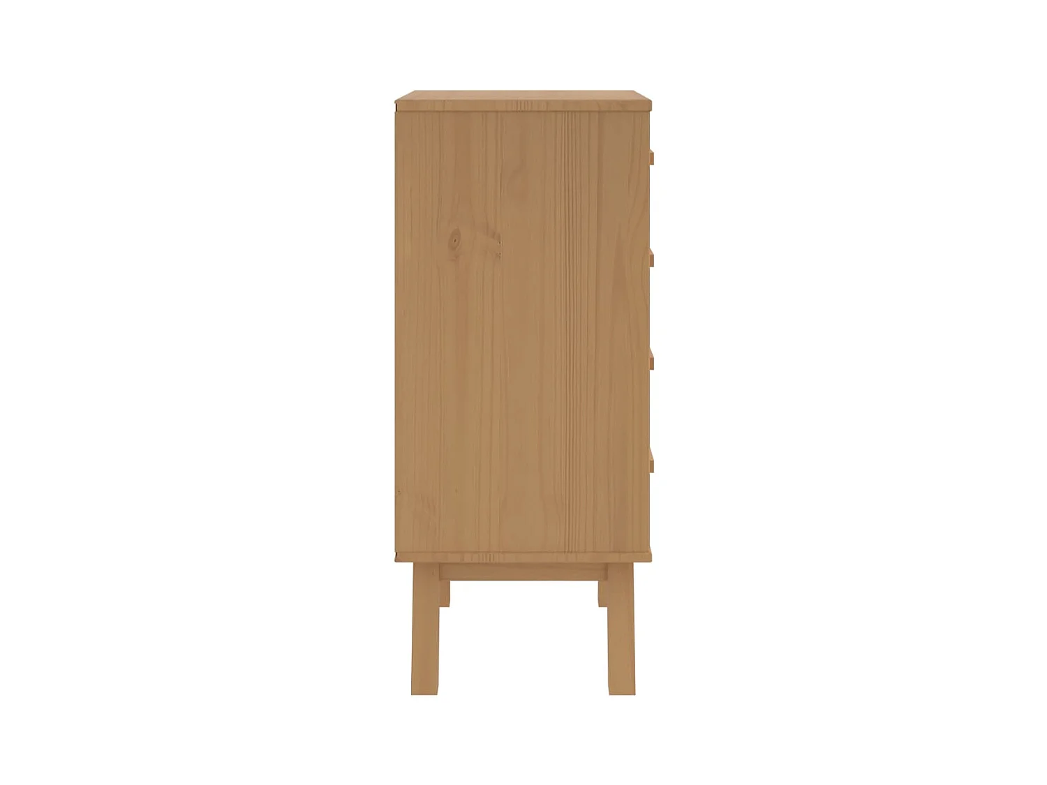 Comodino OLDEN in legno massello di pino marrone