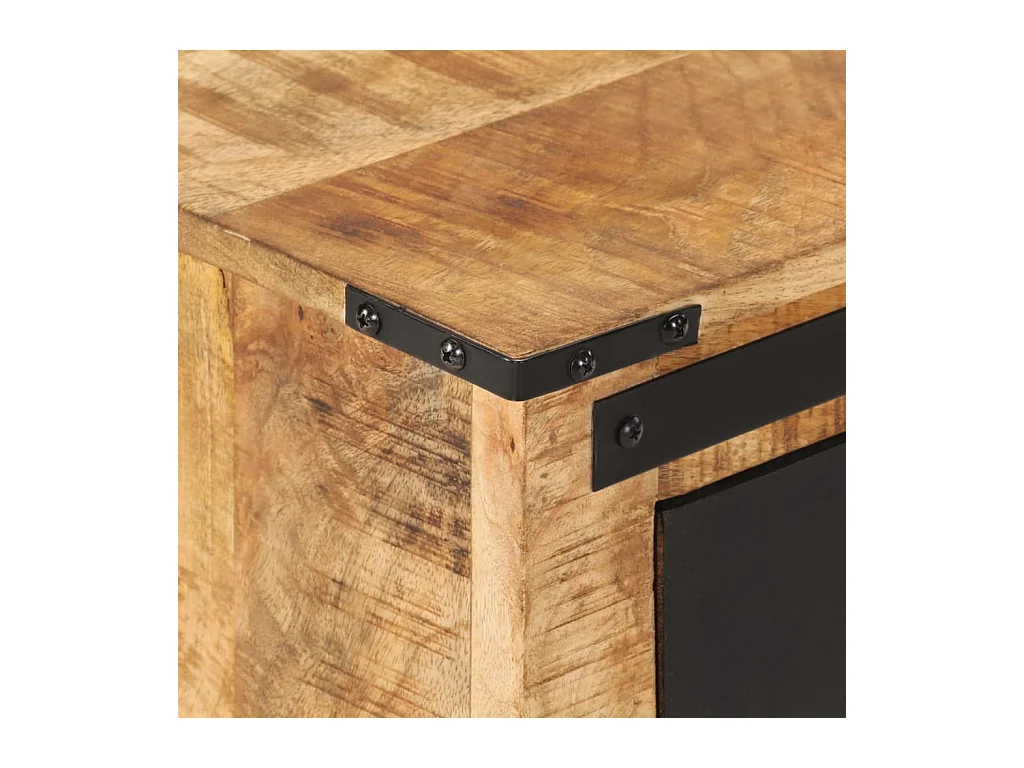 Table de chevet 45x40x45 cm bois de manguier massif