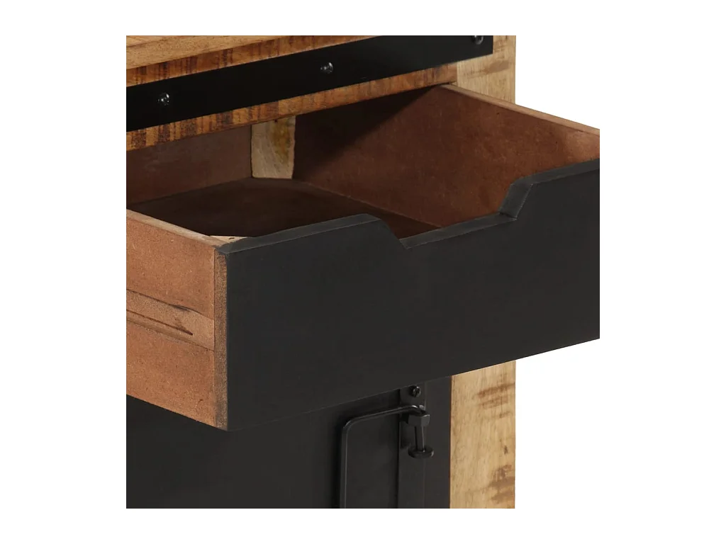 Table de chevet 45x40x45 cm bois de manguier massif