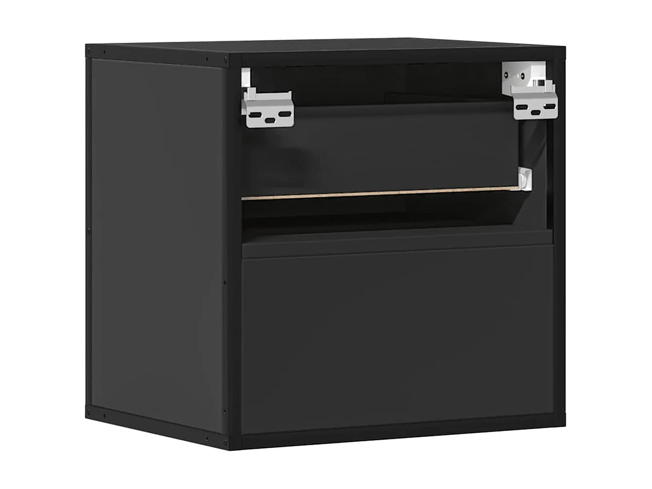 Table de chevet murale noir 40x31x39,5 cm