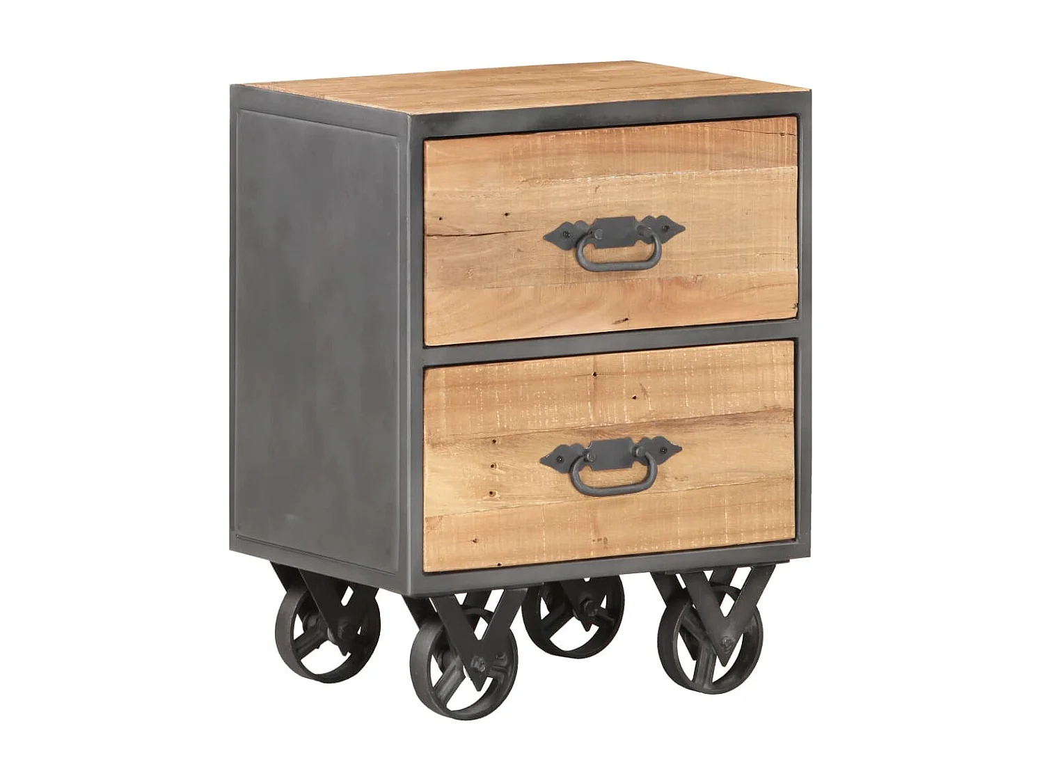 Table de chevet 40x30x51 cm Bois de récupération solide