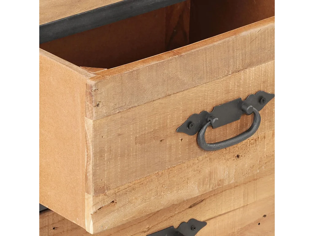 Table de chevet 40x30x51 cm Bois de récupération solide