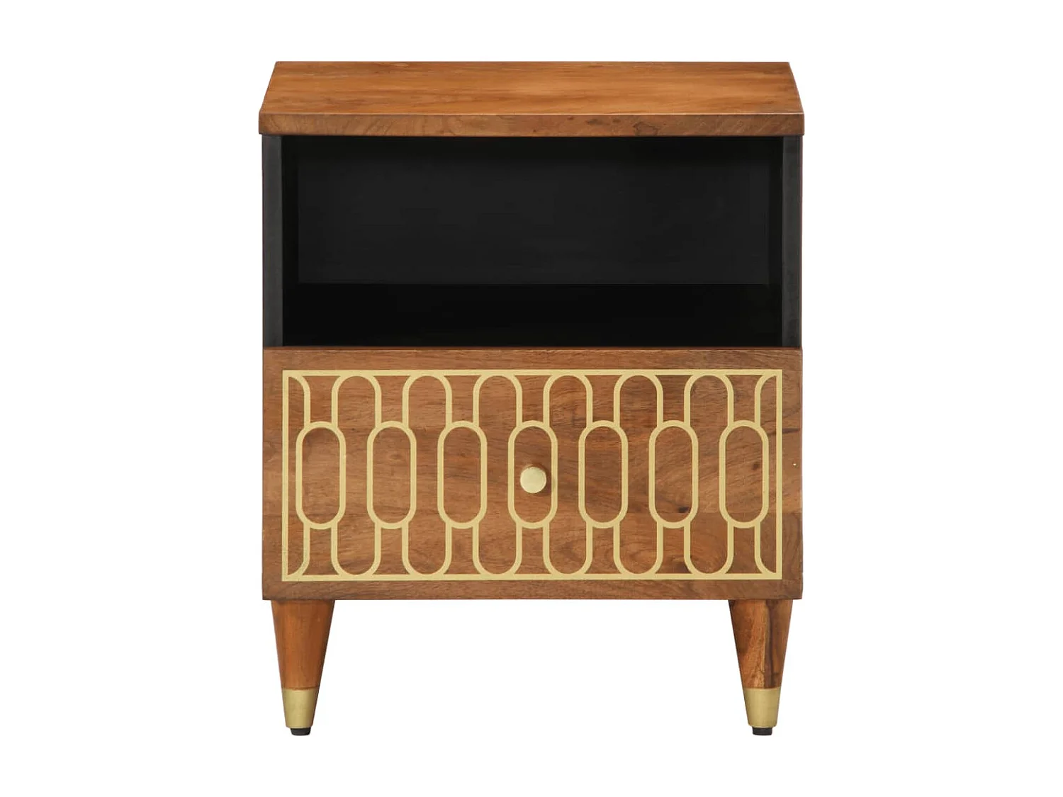 Table de chevet 40x33x46 cm Bois de manguier solide