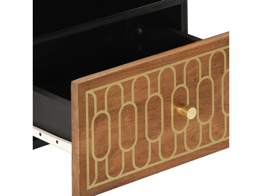 Table de chevet 40x33x46 cm Bois de manguier solide