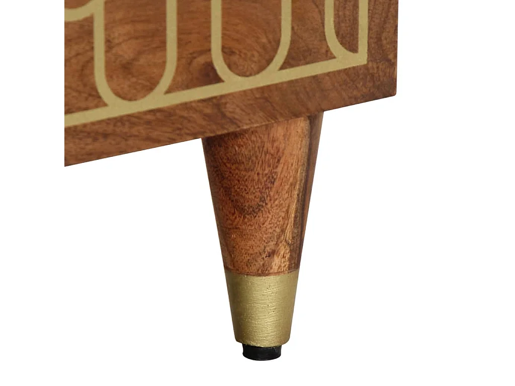 Table de chevet 40x33x46 cm Bois de manguier solide