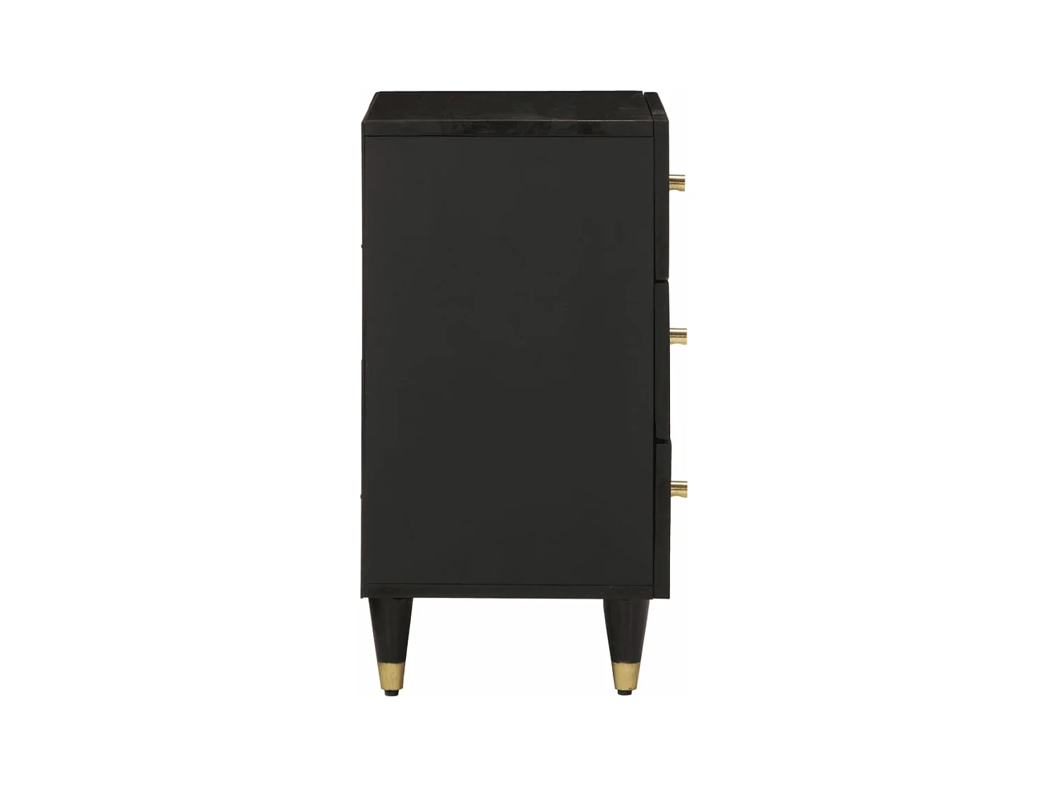 Table de chevet 50x33x60 cm bois de manguier massif