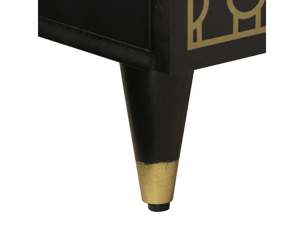 Table de chevet 50x33x60 cm bois de manguier massif