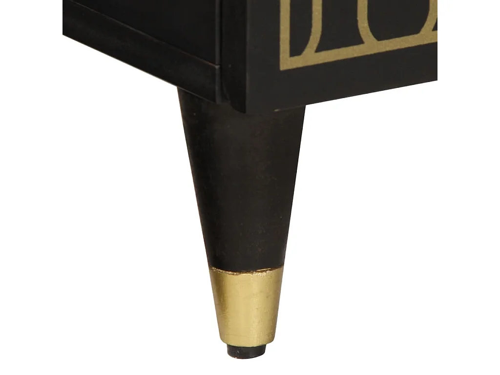 Table de chevet 50x33x60 cm bois de manguier massif