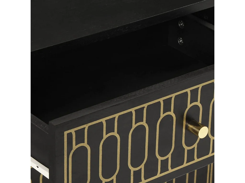 Table de chevet 50x33x60 cm bois de manguier massif