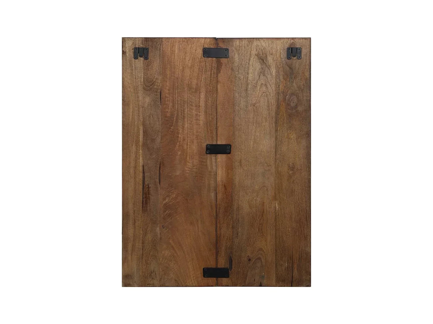 Table de chevet multicolore 60x32x80 cm bois de récupération