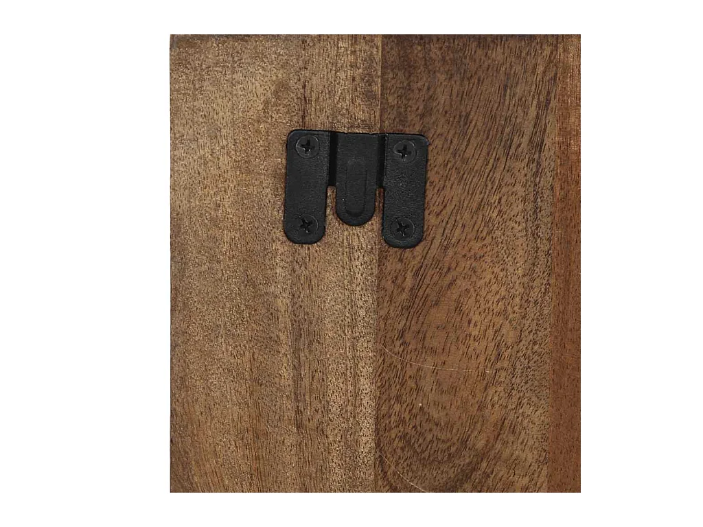 Table de chevet multicolore 60x32x80 cm bois de récupération