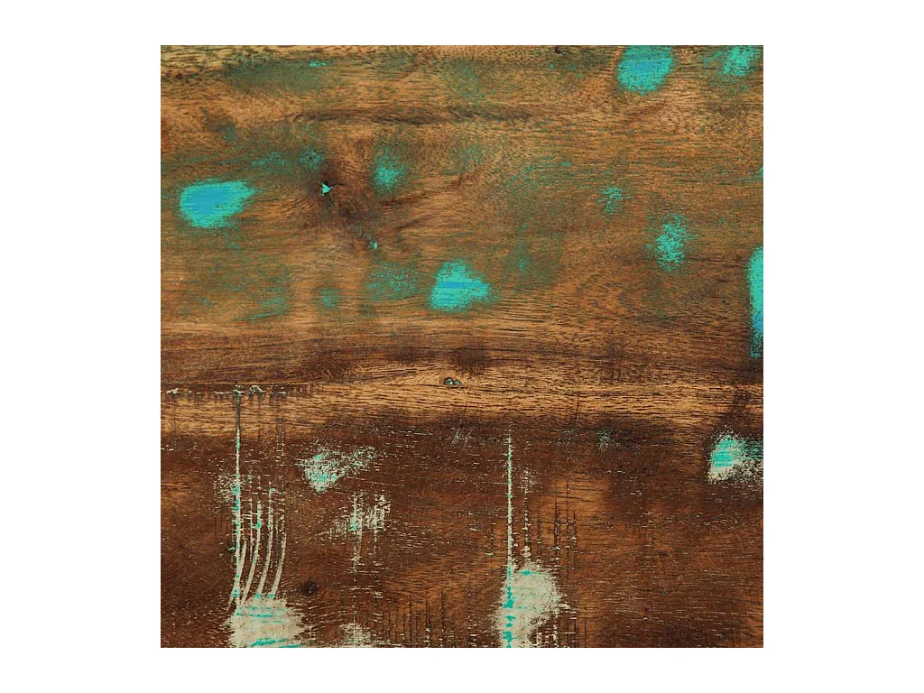 Mesa de cabeceira multicolorida 50x27x50 cm madeira recuperada