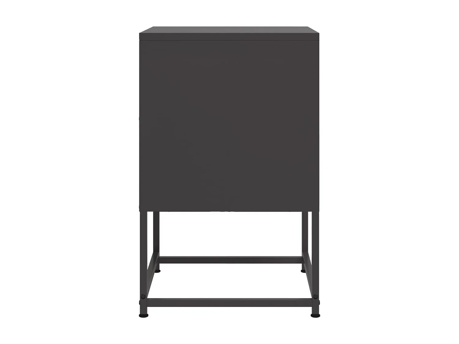 Table de chevet noir 36x39x60,5 cm acier