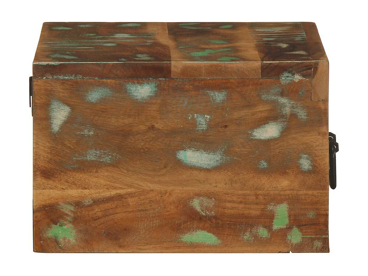 Table de chevet murale bois massif de récupération