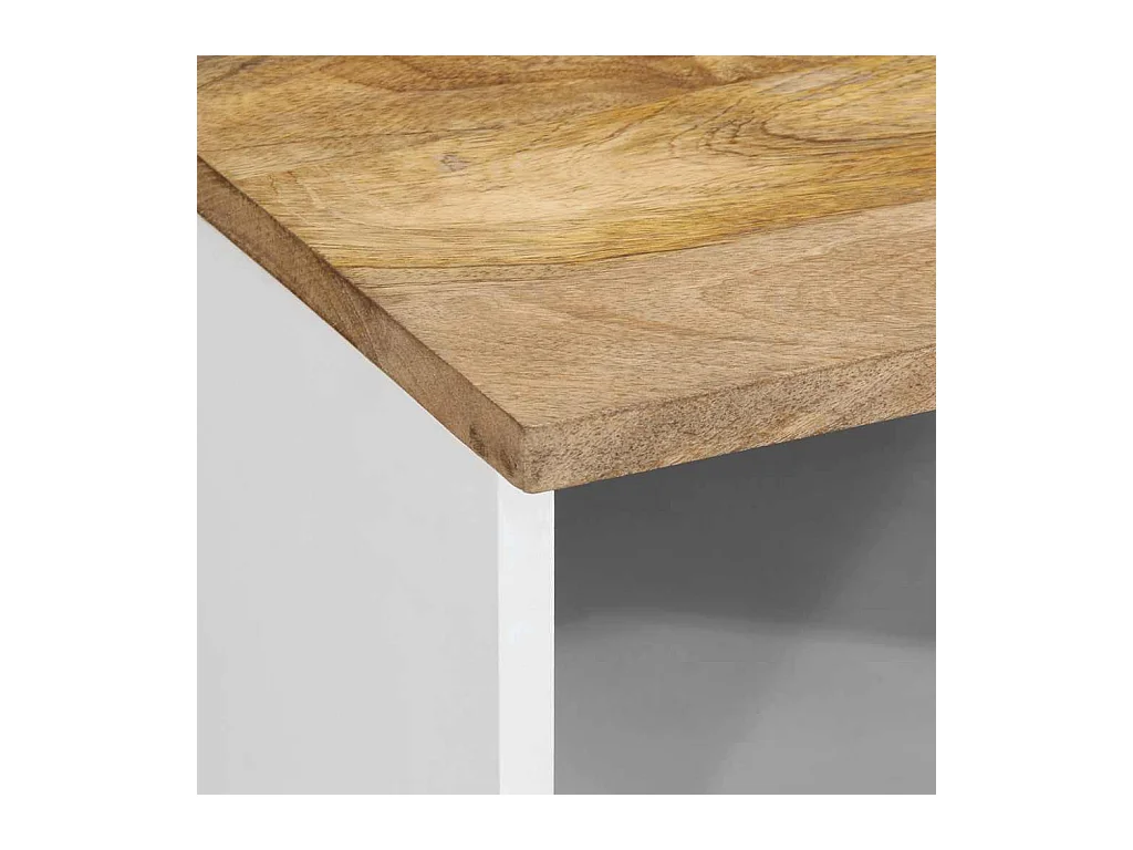 Table de chevet 40x33x46 cm Bois de manguier solide