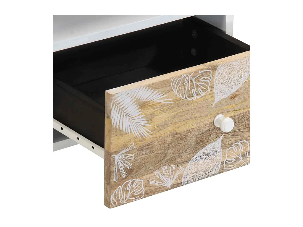 Table de chevet 40x33x46 cm Bois de manguier solide