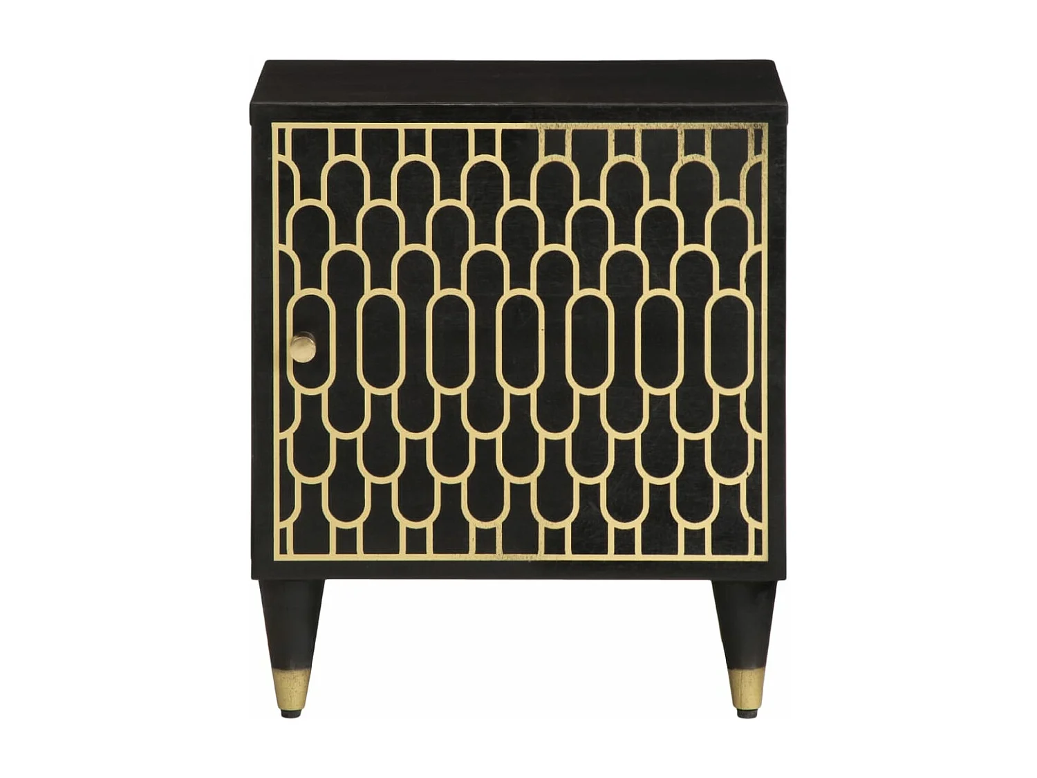 Mesilla de noche 40x33x46 cm Madera maciza de mango