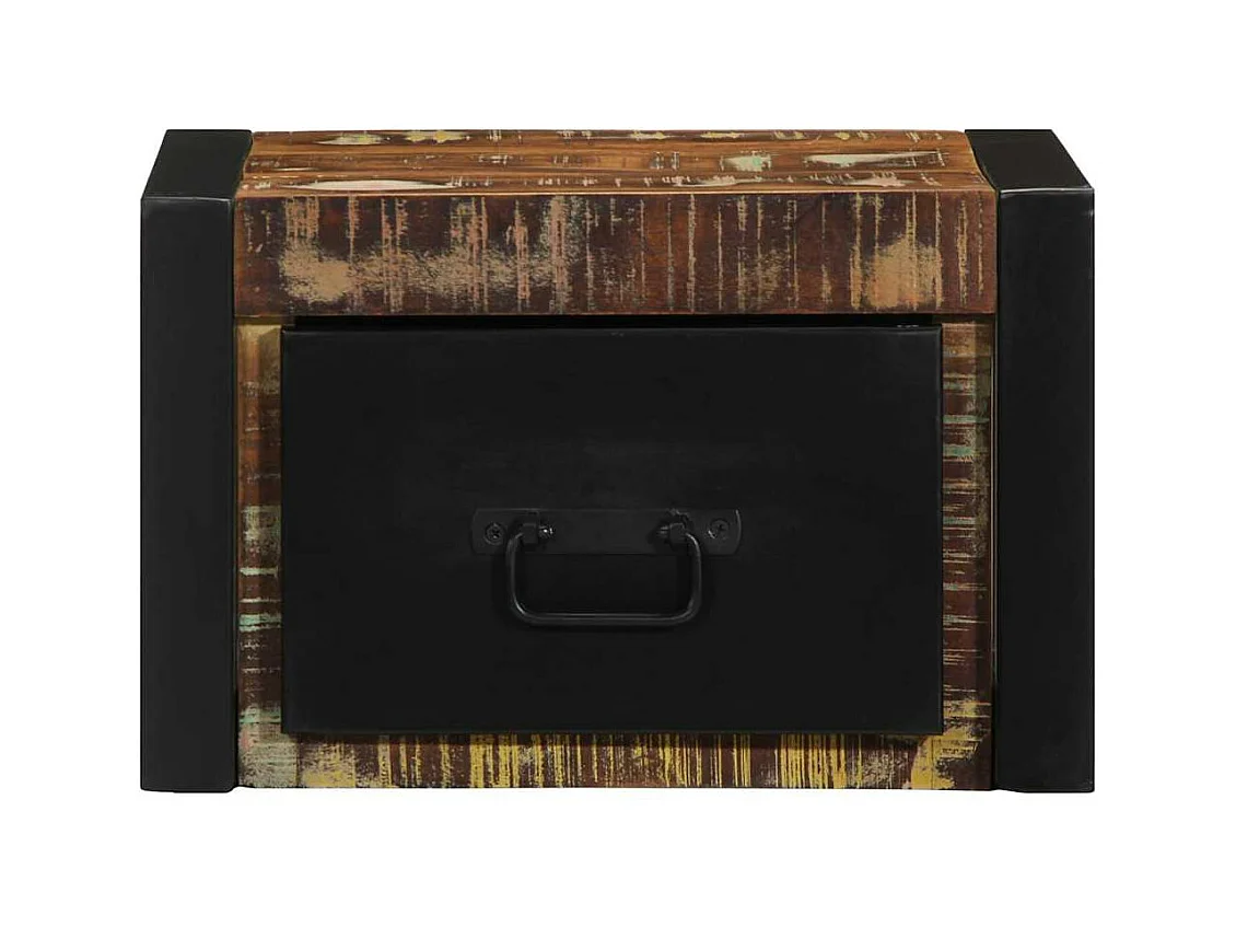 Mehrfarbiger Nachttisch 40x35x25 cm Altholz