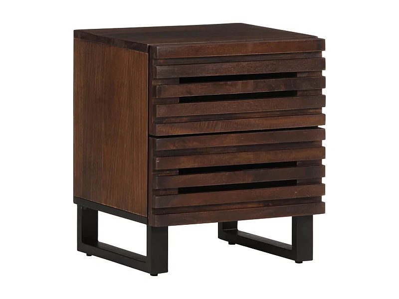 Nachttisch 40x34x46 cm massives Mangoholz