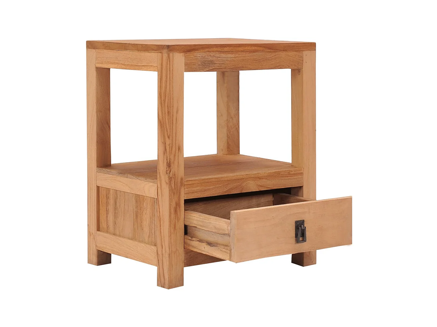 Table de chevet 40x30x50 cm bois de teck massif