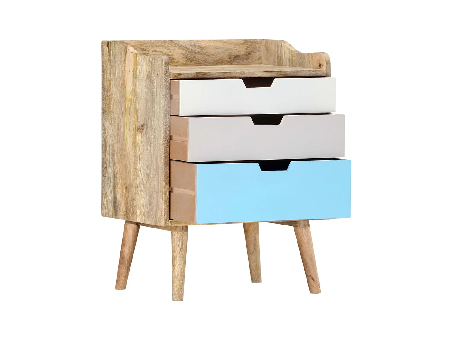 Mesa de cabeceira 47x35x63 cm Madeira de mangueira maciça