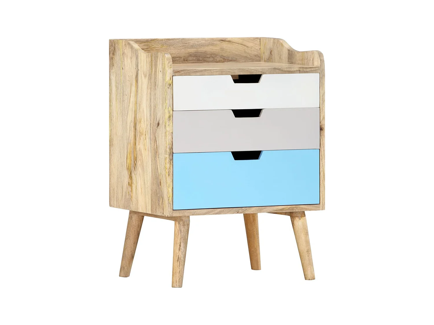 Table de chevet 47x35x63 cm Bois de manguier solide