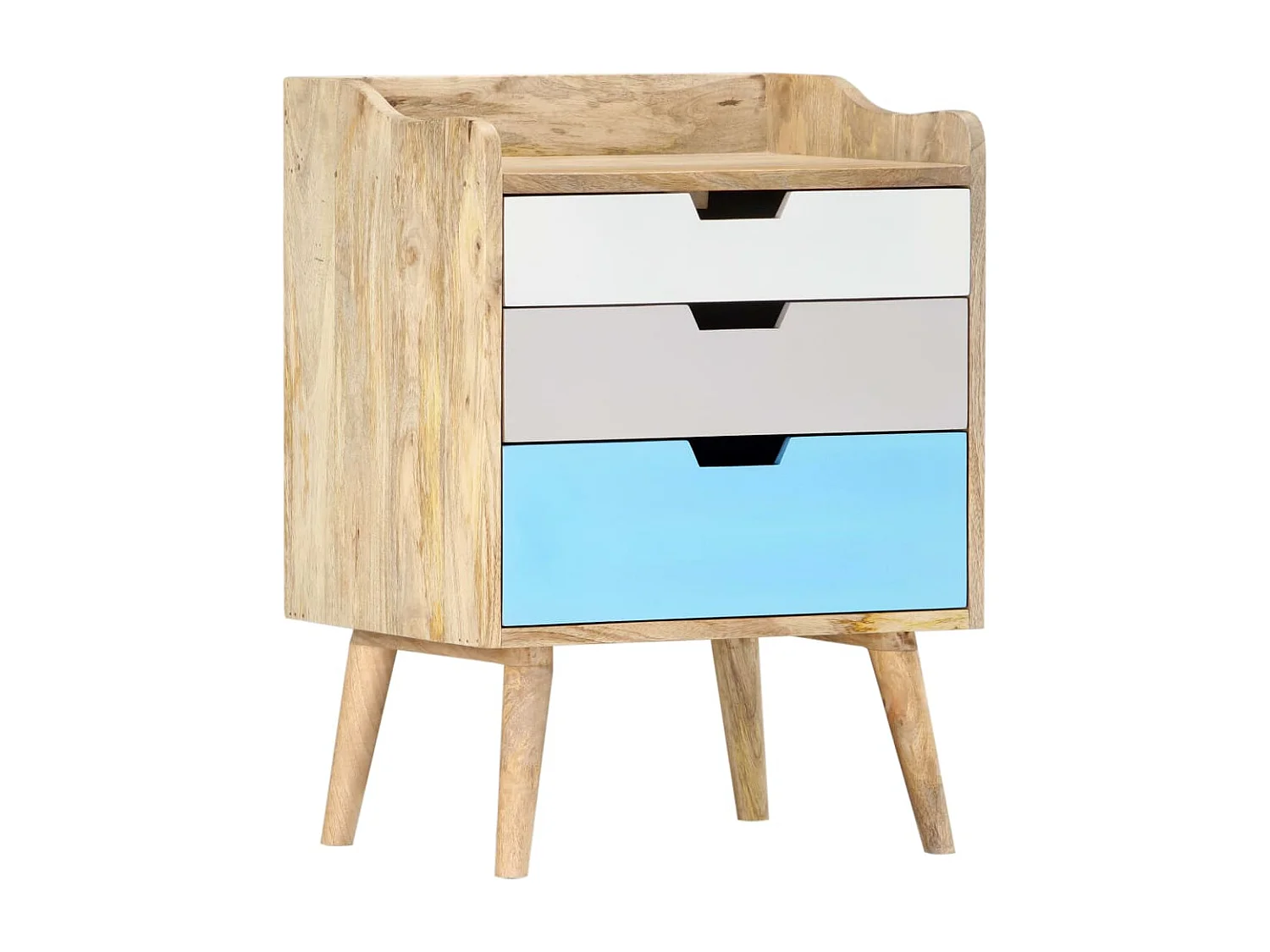 Nachtkastje 47x35x63 cm Massief mangohout