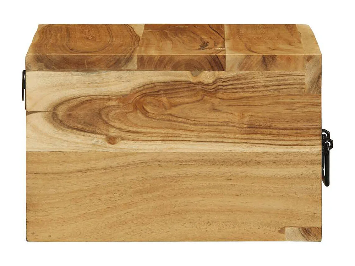 Table de chevet murale bois massif d'acacia