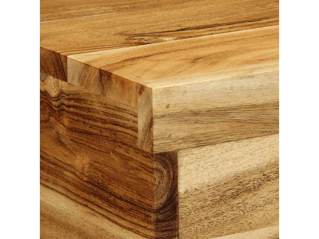 Table de chevet murale bois massif d'acacia