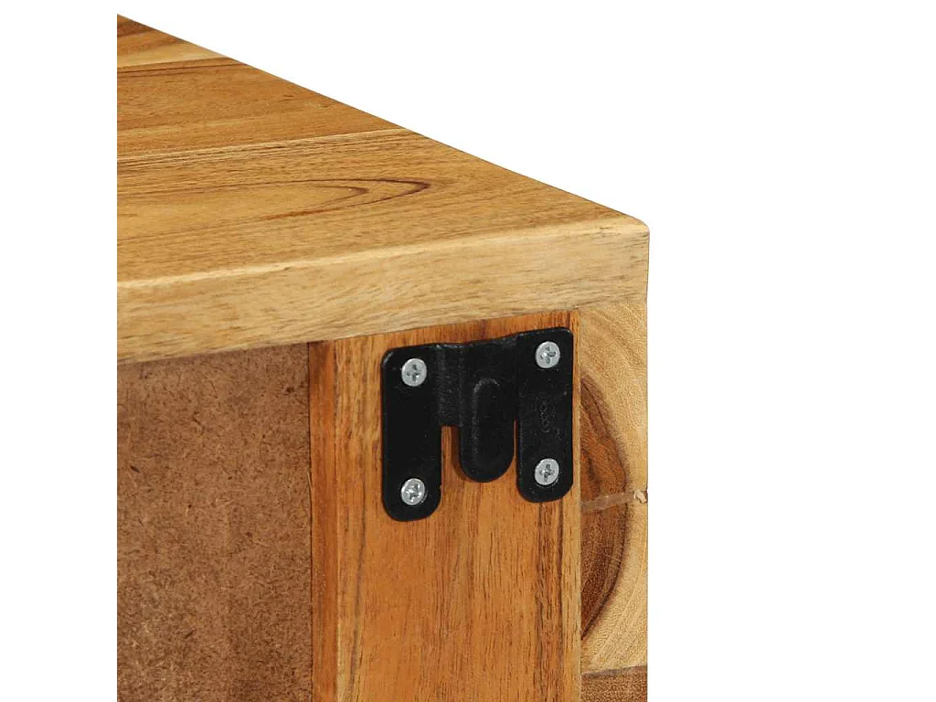 Table de chevet murale bois massif d'acacia