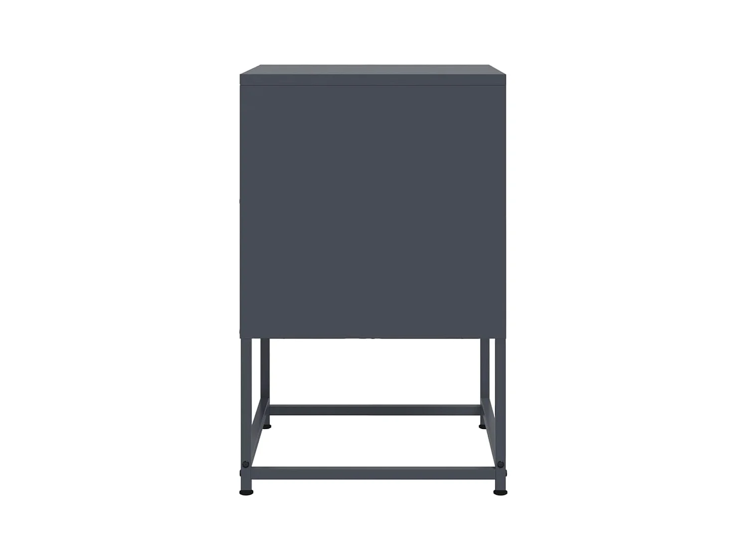 Table de chevet anthracite 36x39x60,5 cm acier