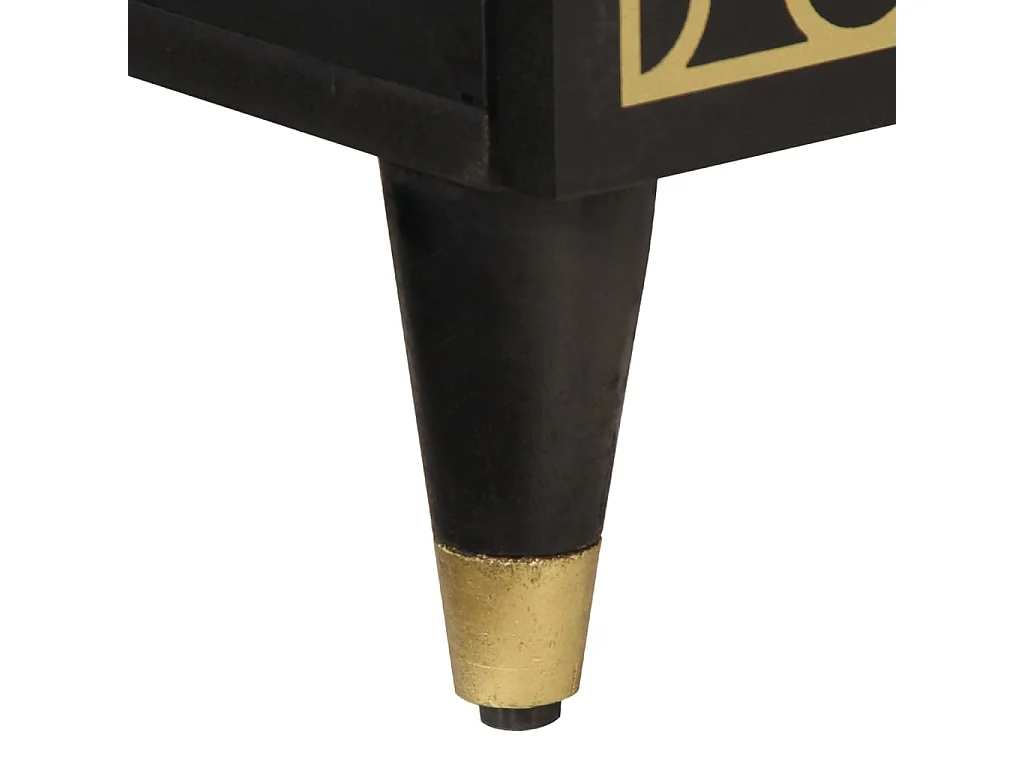 Nachttisch 40x33x46 cm Massivholz Mango